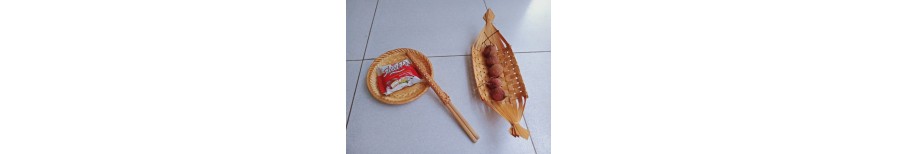 Thuyền, đĩa mây tre đan Thuyền, đĩa mây tre đan