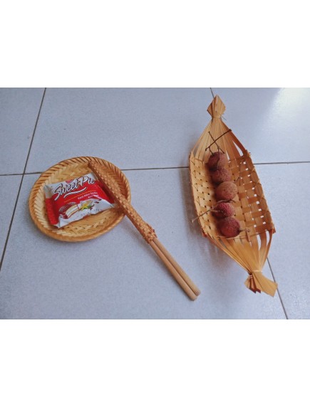 Thuyền mây tre đan D27R10