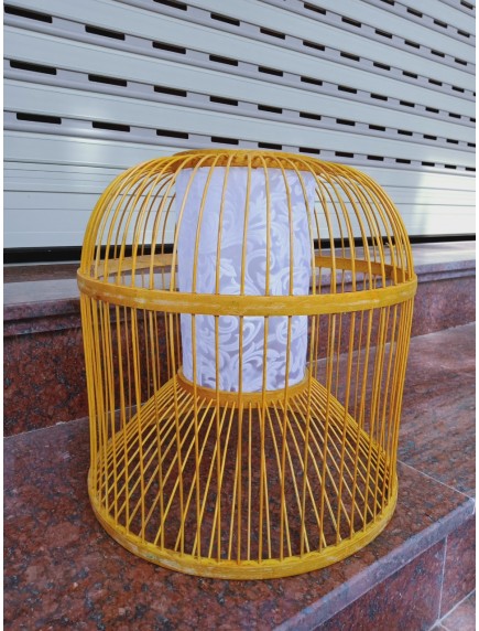 Đèn mây tre đan tăm có giấy trang trí