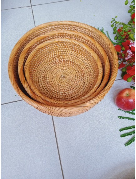 Rổ mây tre đan