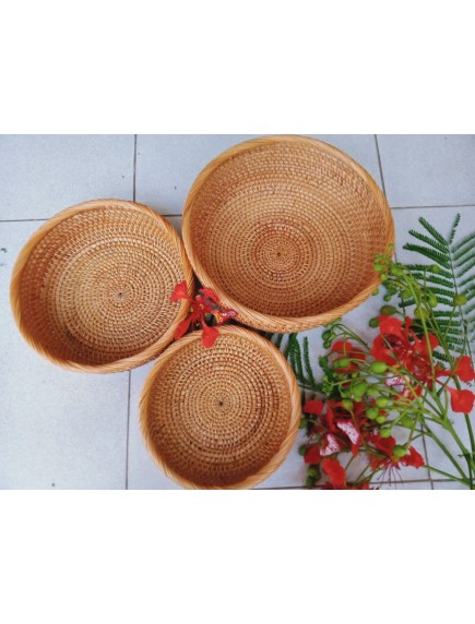 Rổ mây tre đan