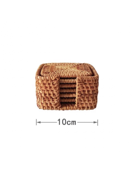 Đế lót ly mây đan d-10cm