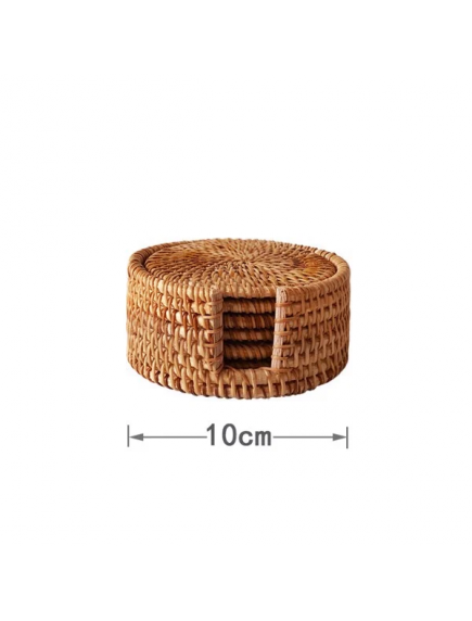 Đế lót ly mây đan d-10cm