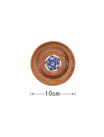 Đế lót ly mây đan d-10cm
