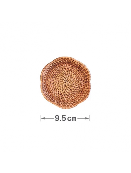 Đế lót ly mây đan d-9.5cm